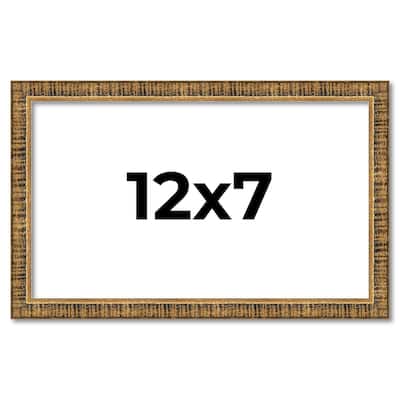 12x7 Frame Gold Kingsley Distressed Solid Wood Picture Frame Width