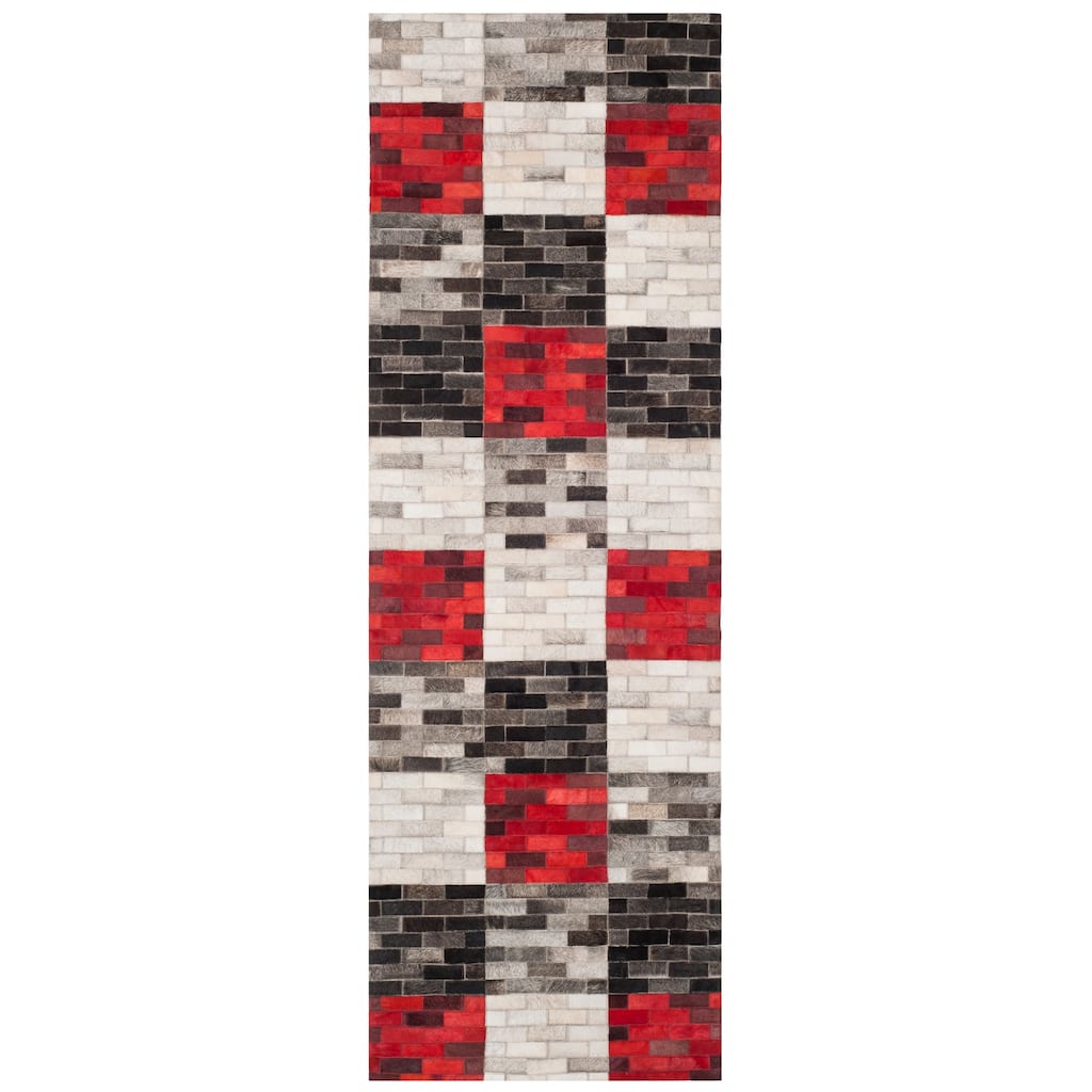 SAFAVIEH Handmade Studio Leather Nakisha Modern Leather Rug