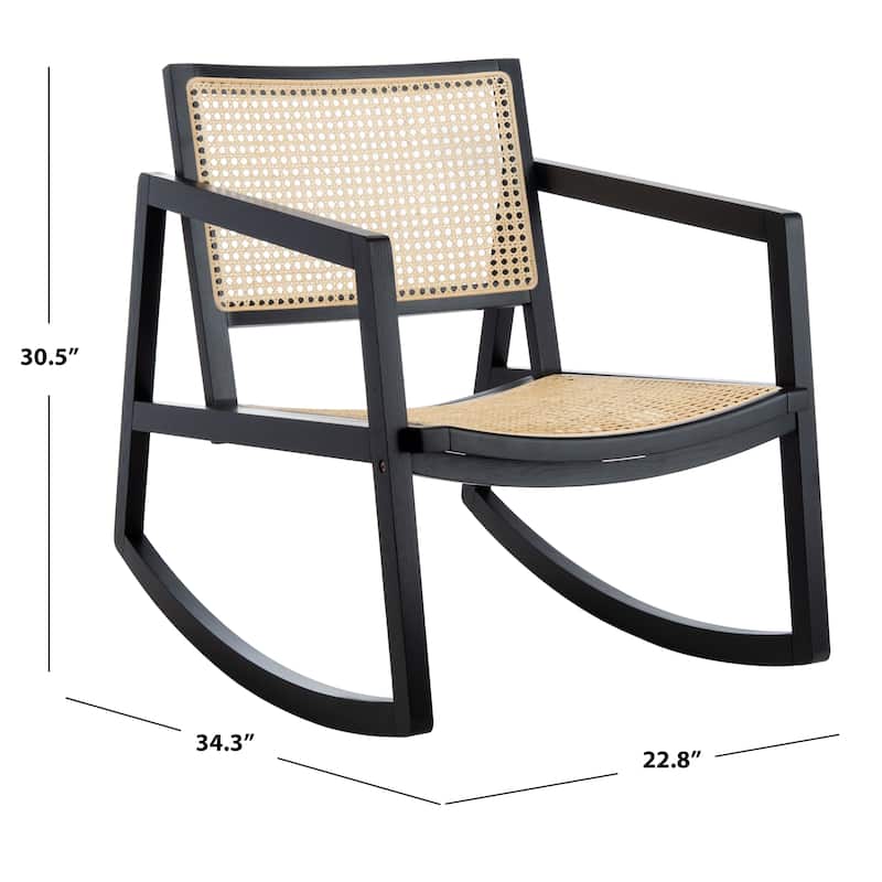 SAFAVIEH Couture Perth Rattan Rocking Chair - 22.8"x34.3"x30.5"