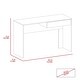 preview thumbnail 3 of 5, Compact Modern Writing Desk with Drawer Storage, Freestanding 47-Inch Office Desk