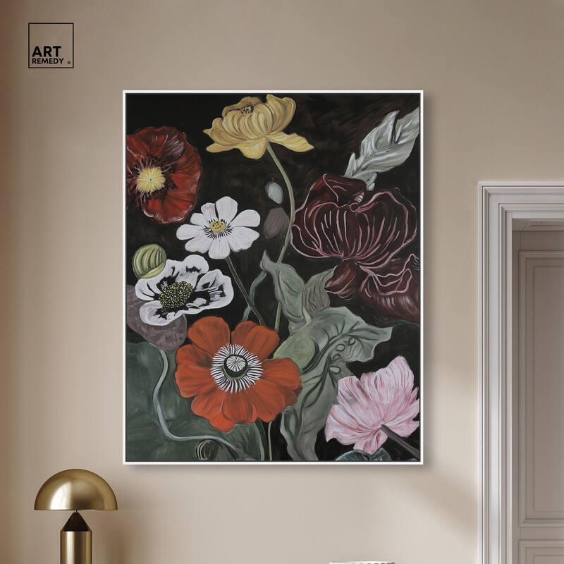 Ruby Revelry Canvas by Art Remedy