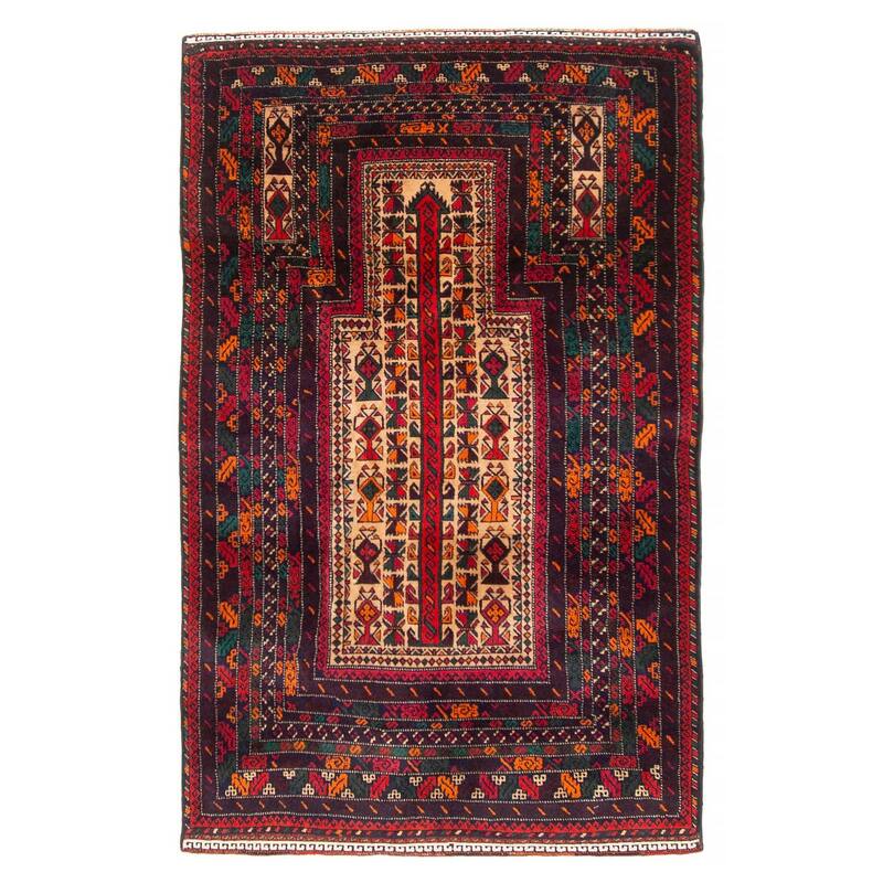 Teimani Beige Rug 3'0" x 5'0" - 3'0 x 5'0 - Beige - 3'0 x 5'0