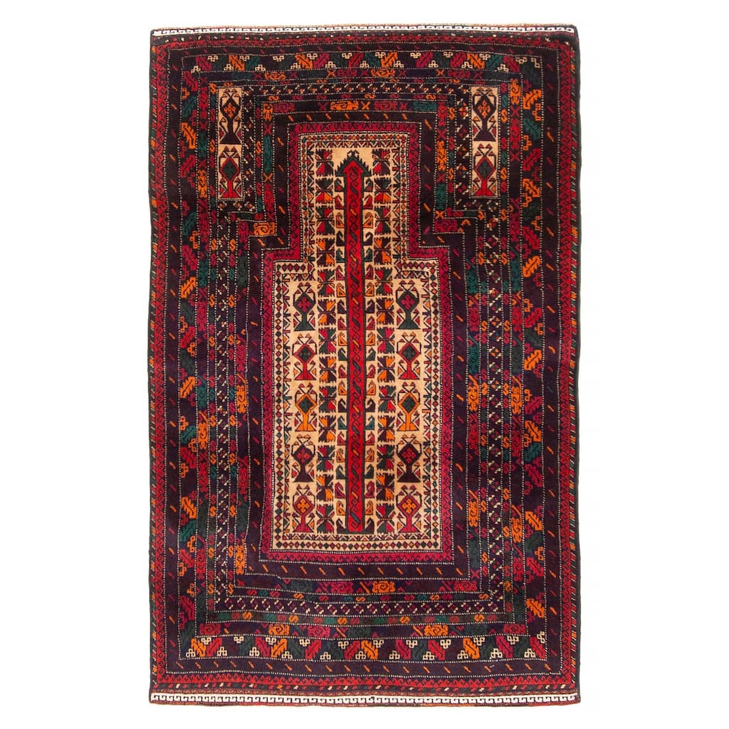 Teimani Beige Rug 3'0" x 5'0" - 3'0 x 5'0
