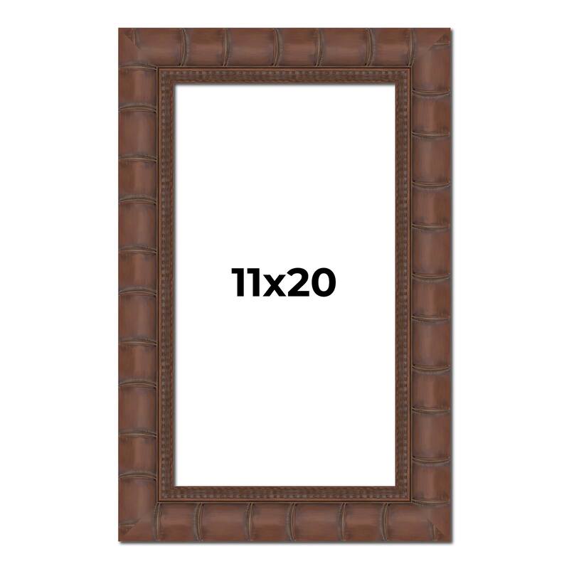11x20 Frame Pewter Solid Wood Picture Frame Width 1.625 Inches | Interior Frame Depth 0.6875 Inches
