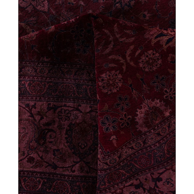 Overdyed One-of-a-Kind Hand-Knotted Area Rug - Pink - 12' 4" x 17' 0"