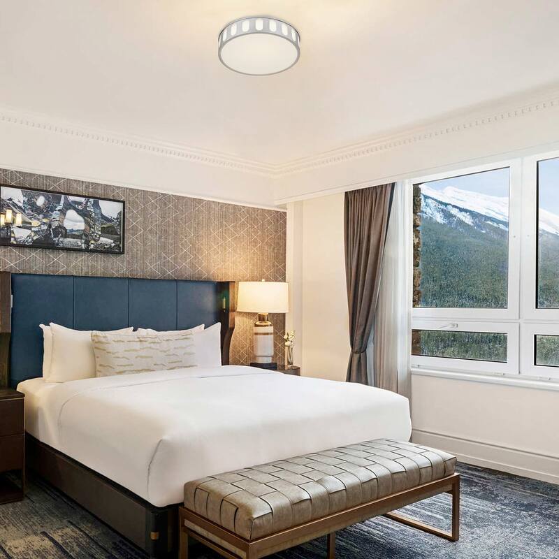 Bantom 15" Brushed Nickel LED Flush Mount Ceiling Light