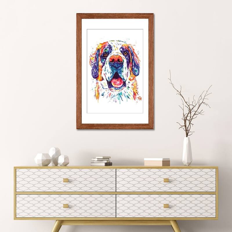 iCanvas "St. Bernard" by Lisa Whitehouse