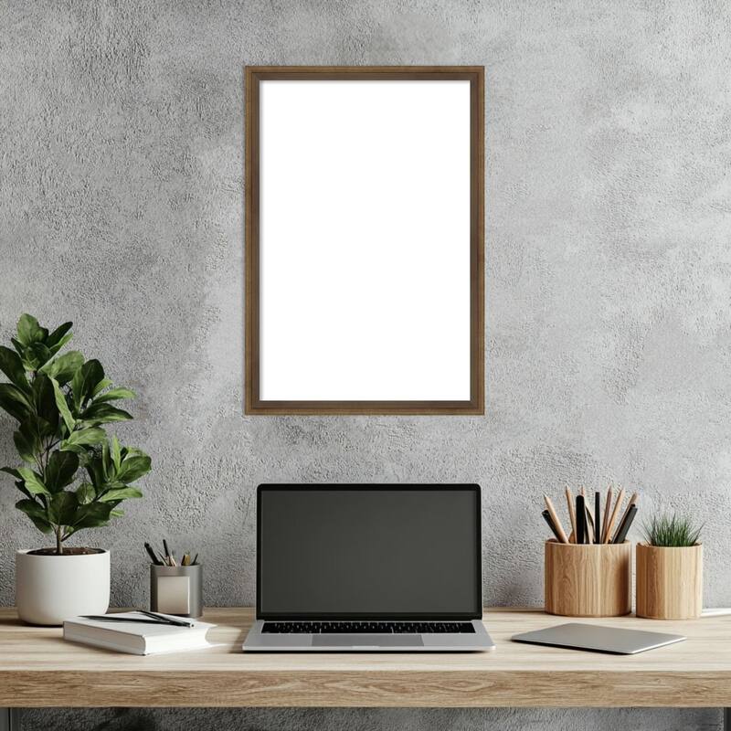 Amanti Art Lucie Black Framed Dry Erase Magnetic Board