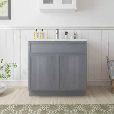 Vanity Art 33" Freestanding Single Base Storage Cabinet with Soft Close Doors