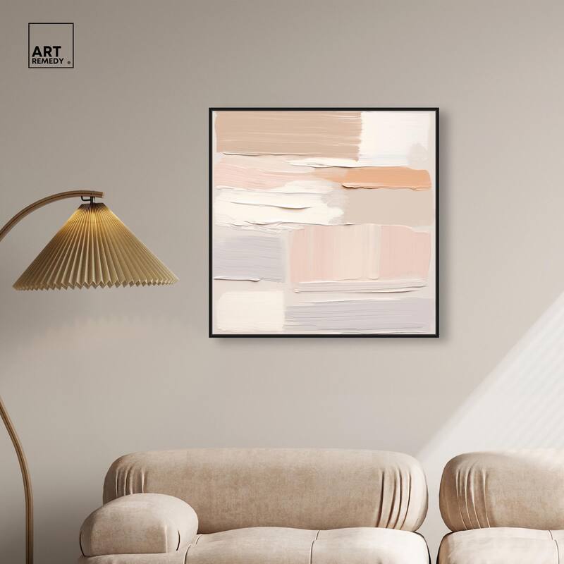 Roseate Cream Tones III Canvas by Art Remedy