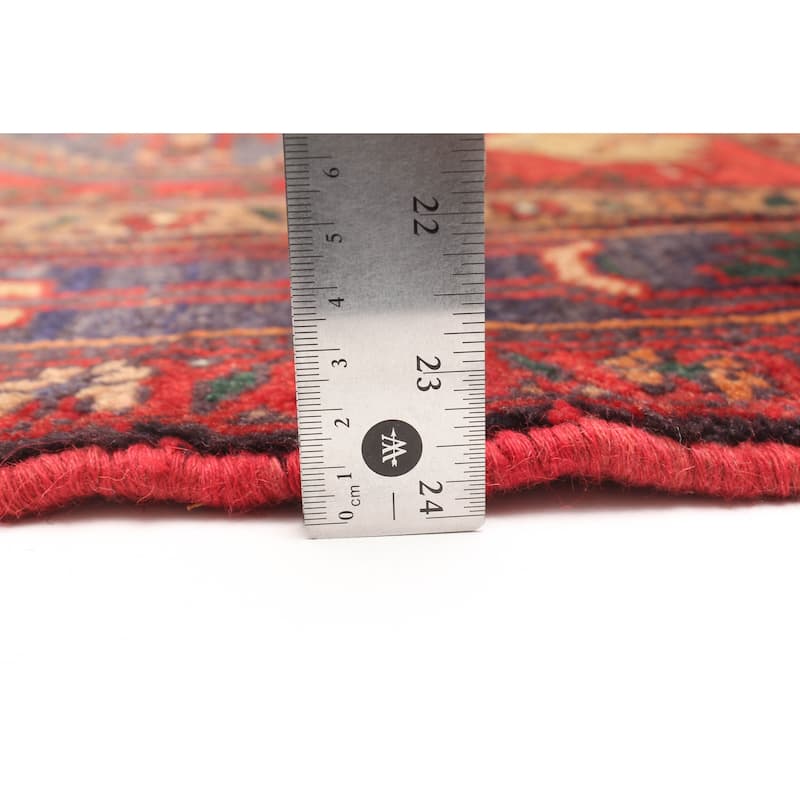 ECARPETGALLERY Hand-knotted Andelz Red Wool Rug - 4'3 x 6'8