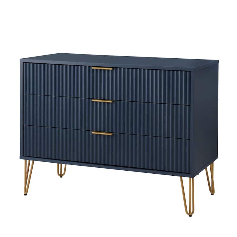 Manhattan Comfort Dumbo Modern 3 Drawer Bedroom Dresser