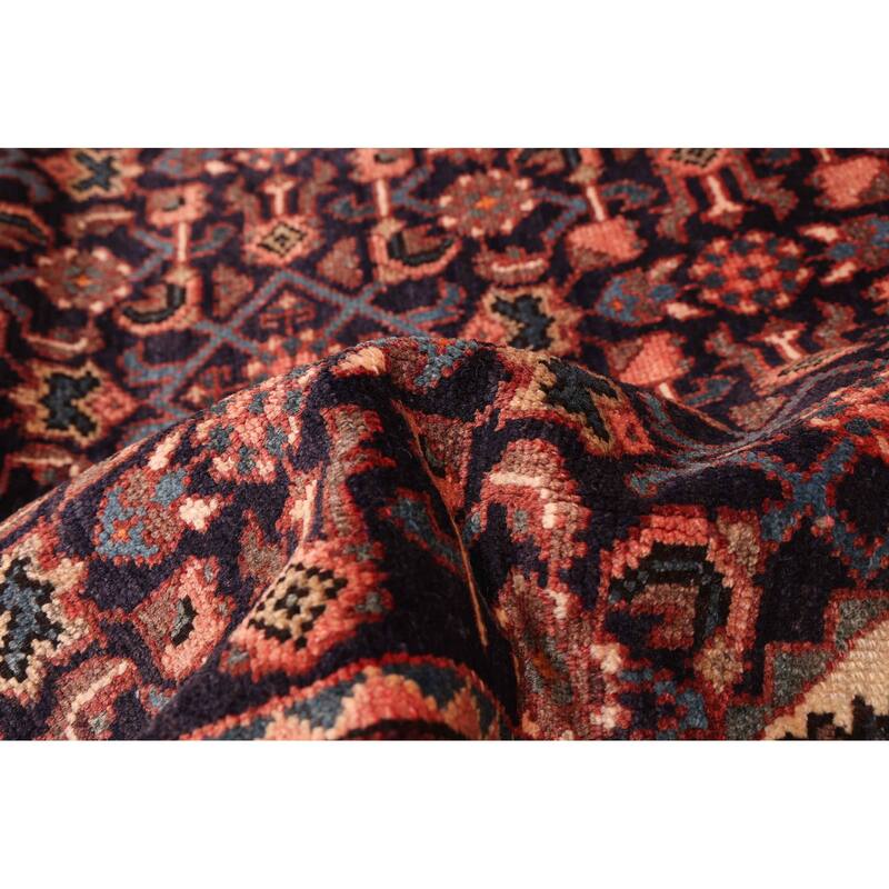 ECARPETGALLERY Hand-knotted Andelz Dark Navy Wool Rug - 3'8 x 9'10