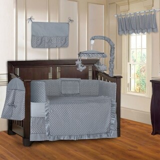 grey crib set