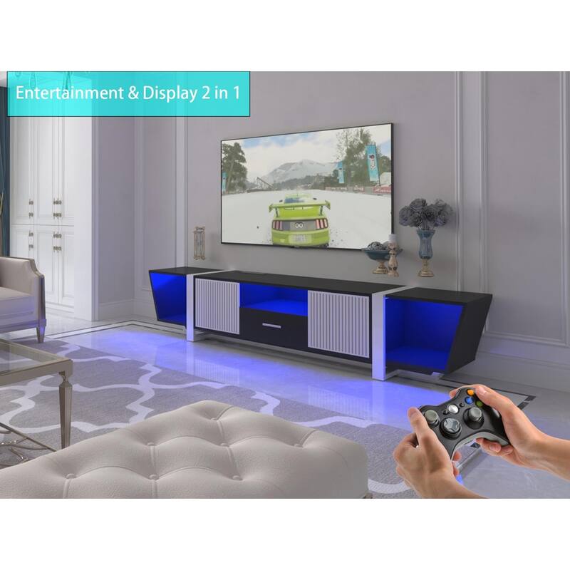 Modern Entertainment Center with Power Cord