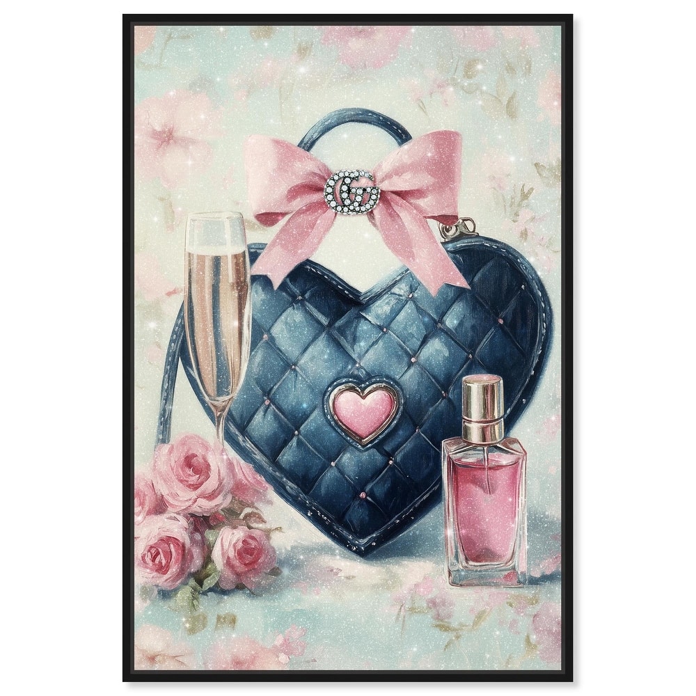 Little Heart Shaped Purse II Canvas by Art Remedy