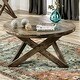 preview thumbnail 8 of 10, Furniture of America Starella Rustic Round 3-Piece Coffee Table Set