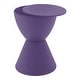 preview thumbnail 130 of 143, Boyd Round Side Table with Ribbed Design Base - Accent Hourglass End Table with Removable Lid for Living Room & Bedroom