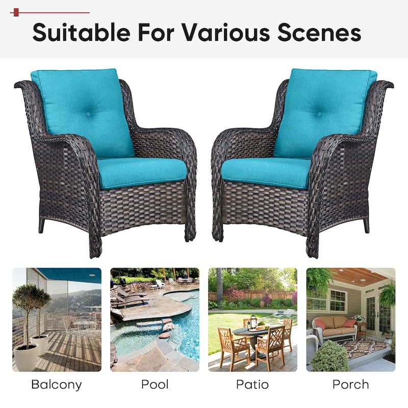 Gymojoy Pillow and Cushion Set Deep Seat Indoor/Outdoor - 25" x 22" x 4"