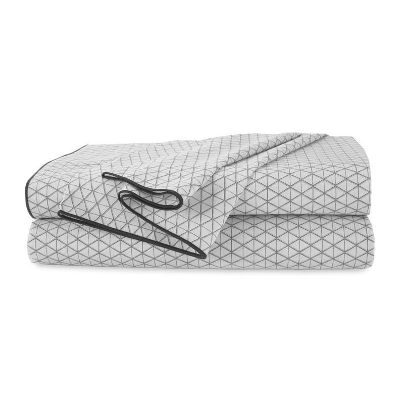 Martex 200 Thread Count Long Staple Cotton Breathable Sheet Soft - King - Charcoal Diamond
