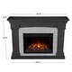 preview thumbnail 21 of 26, Real Flame Deland Electric Grand Fireplace in White 63"