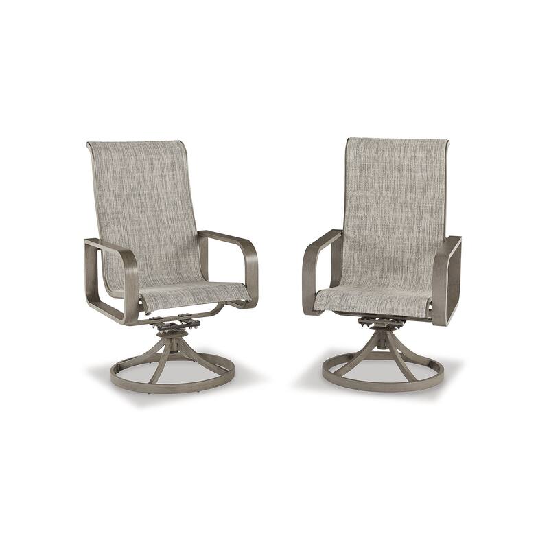Signature Design by Ashley Beach Front Beige 7-Piece Outdoor Dining Package - 42"W x 71/94"D x 30"H