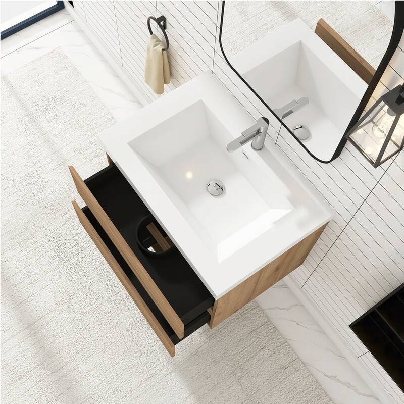 Floating Bathroom Vanity with Resin Top