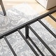 preview thumbnail 12 of 14, Modern Metal Platform Bed Frame with Headboard No Box Spring Needed Twin BLACK