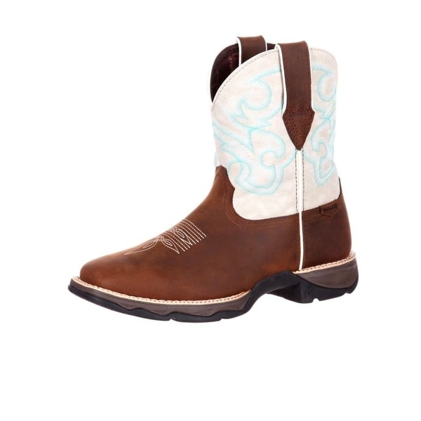 Durango Western Boots Womens Rocker Heel Square Toe Brown Free Durango Western Boots Womens Rocker Heel Square Toe Brown