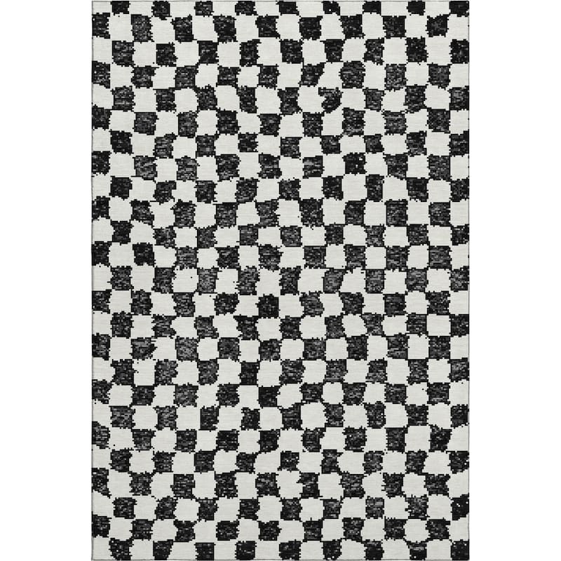 Premium Washable Super Soft Casual Checkered Mayfield Rug