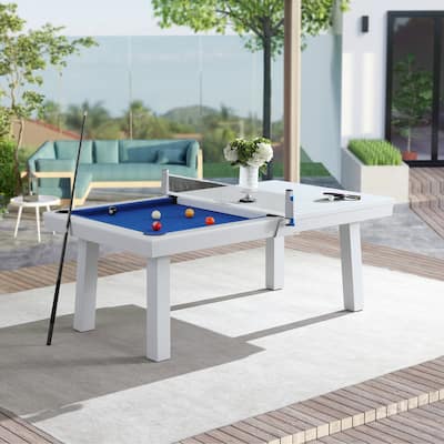 Laguna Indoor/Outdoor 8ft Slate Pool Table with Dining Top & Accessories