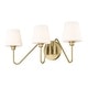 preview thumbnail 5 of 16, Yep by Golden Lighting Kennedy 3-light Vanity in Brushed Champagne Brass