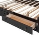 preview thumbnail 52 of 52, Full Size Wooden Bed with All-in-One Cabinet, Shelf, Sockets & Twin Trundle - Stylish and Functional in Grey