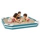 preview thumbnail 4 of 8, Outdoor Solid Wood Sandbox with 4 Built-in Animal Patterns Seats - 49.5" x 49.5" x 5.5"
