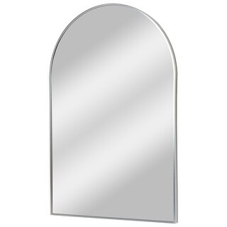 Arch Shaped Thin Metal Frame Modern Wall Vanity Accent Mirror