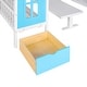 preview thumbnail 26 of 34, Wooden Full-Over-Full Bunk Bed with Changeable Table and Storage Staircase