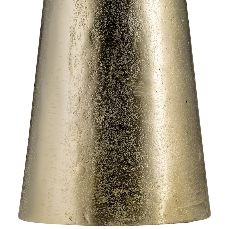 Sagebrook Home Metal, 22"H, Abstract Pillar Vase, Gold, Cylinder, Aluminum, Contemporary, 22"H, Solid Color