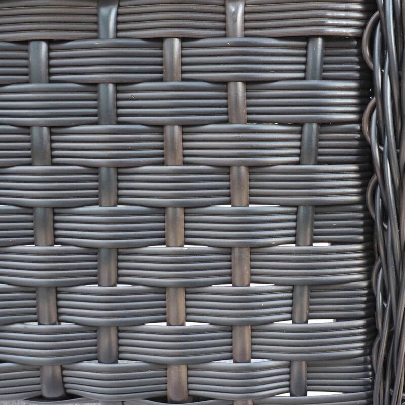 Outdoor Wicker Rocker Swivel Patio Bistro Set
