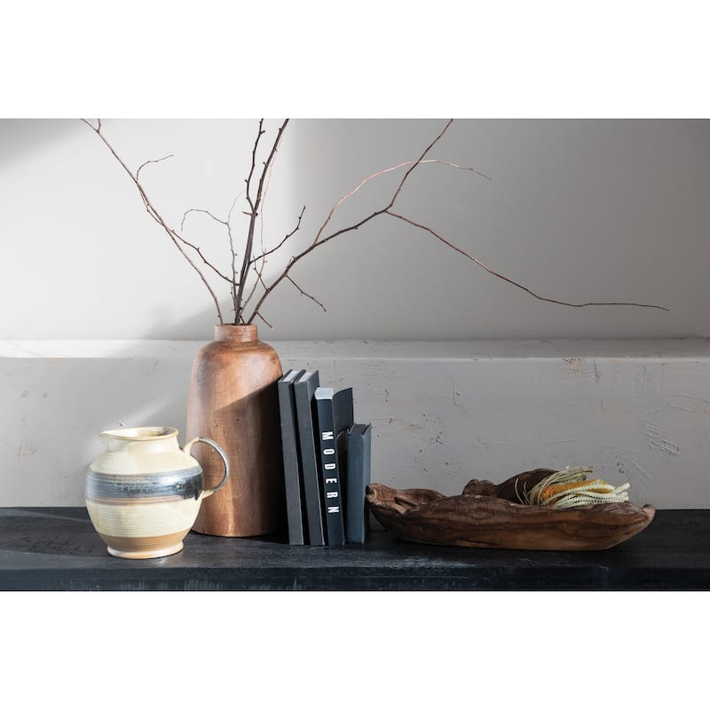 Decorative Paulownia Wood Pedestal Vase