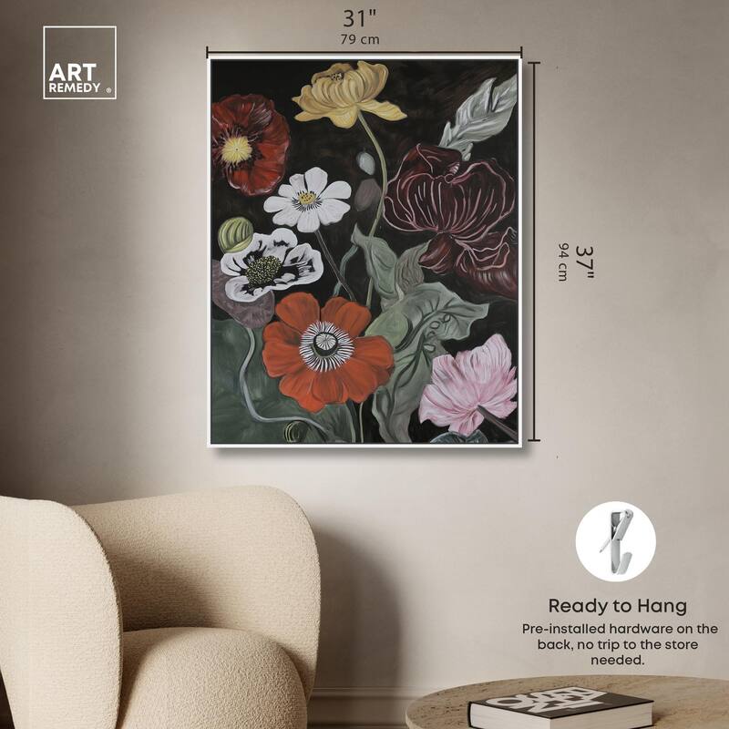 Ruby Revelry Canvas by Art Remedy