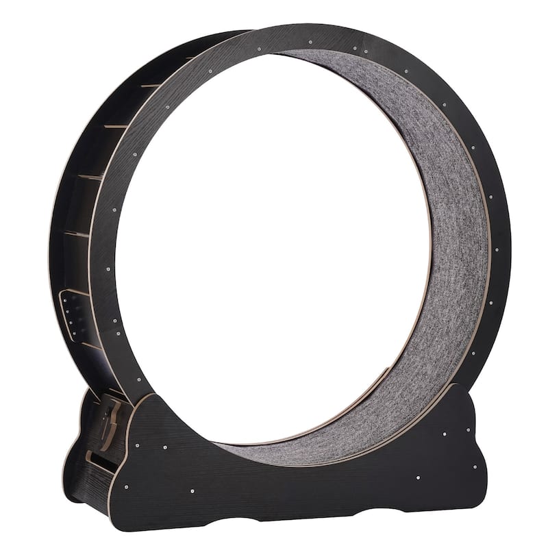 Anmytek Large 43.3" Black Cat Exercise Wheel Treadmill for Indoor Cats