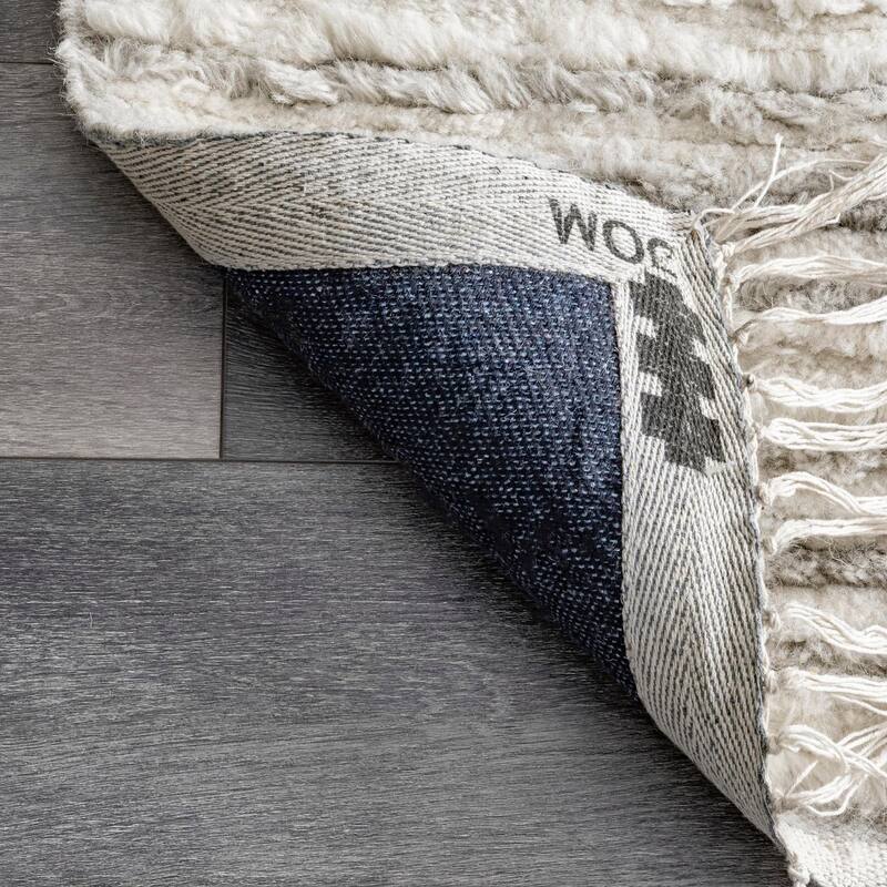 Fred Striped Shag Area Rug