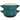 Crock Pot 2 Piece Stoneware 30oz Soup Bowl Set with Handles in Gradient Teal - 30 Ounce