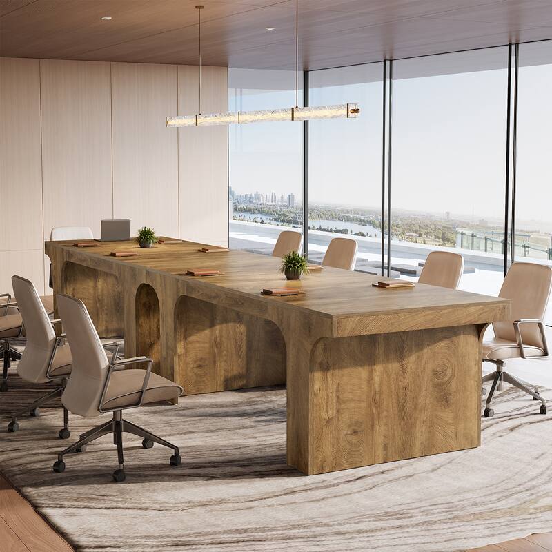 Large Executive Conference Table, Office Meeting Table, Boardroom Computer Writing Desk Workstation Accent Table