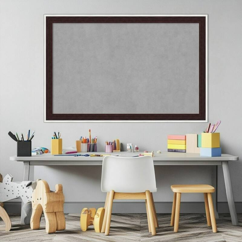 Amanti Art Maya Espresso Silver Framed