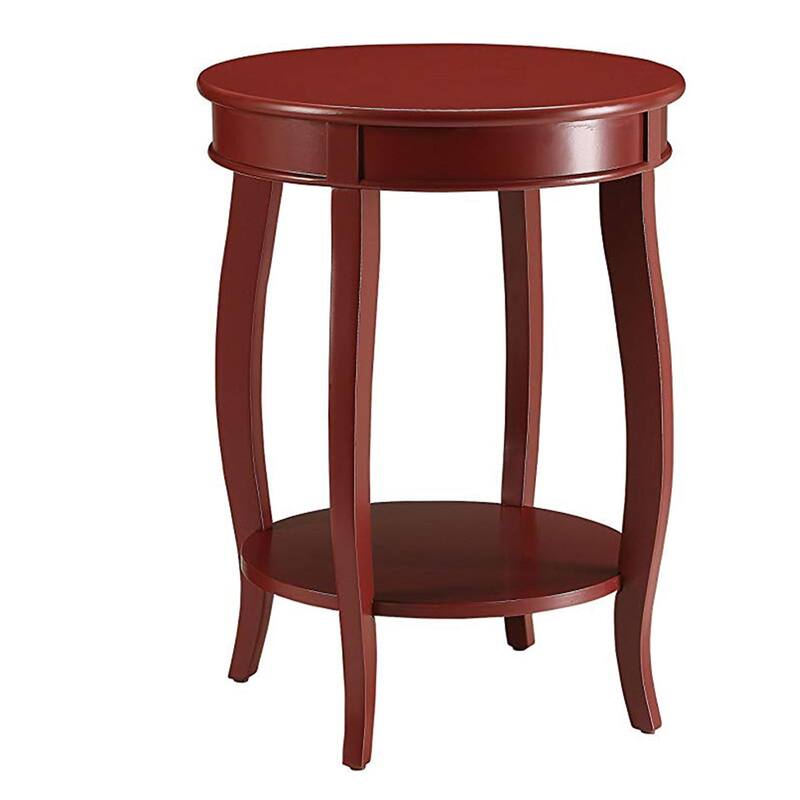 Trendy Side Table - 24 H x 18 W x 18 L Inches - Red