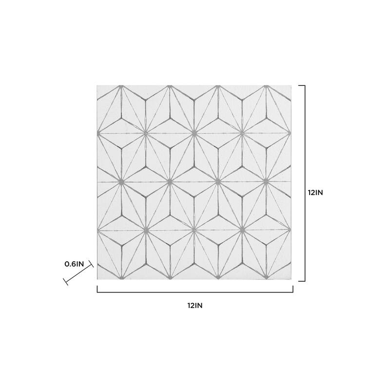 FloorPops Kikko Peel & Stick Floor Tiles