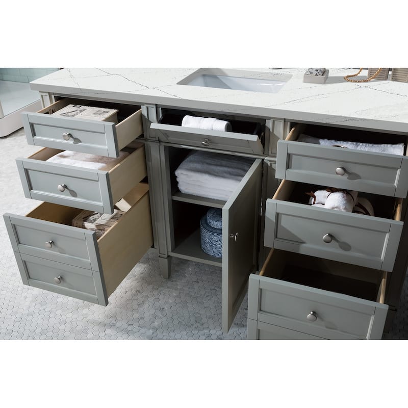 James Martin Vanities Brittany 60" Single Vanity, Urban Gray