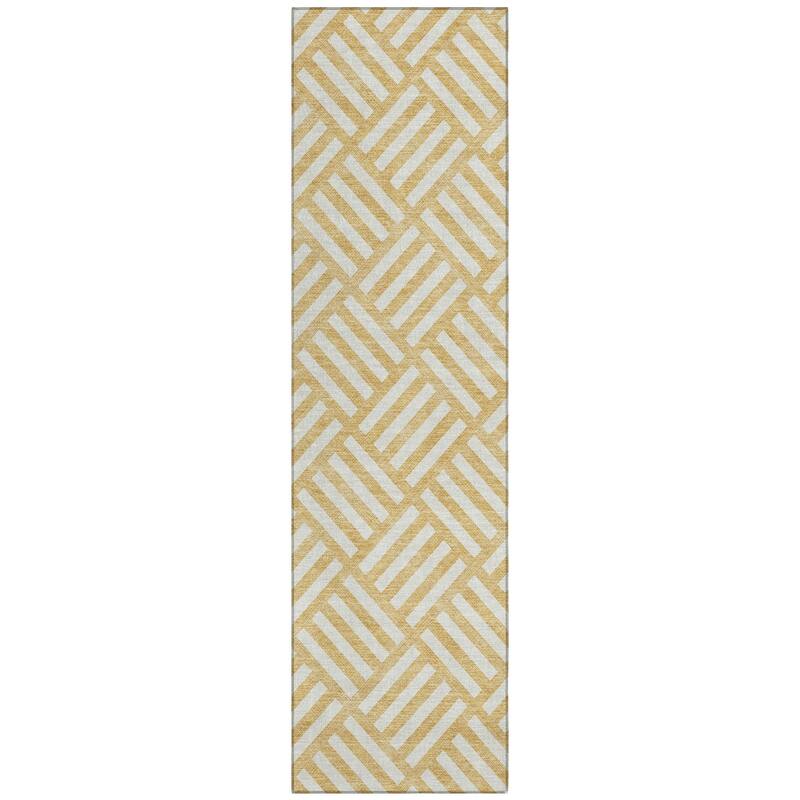 Machine Washable Indoor/ Outdoor Chantille Contemporary Geo Rug
