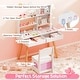 preview thumbnail 9 of 20, Costway Kids Vanity Set with 3-Color Lighting Modes, Adjustable - See Details